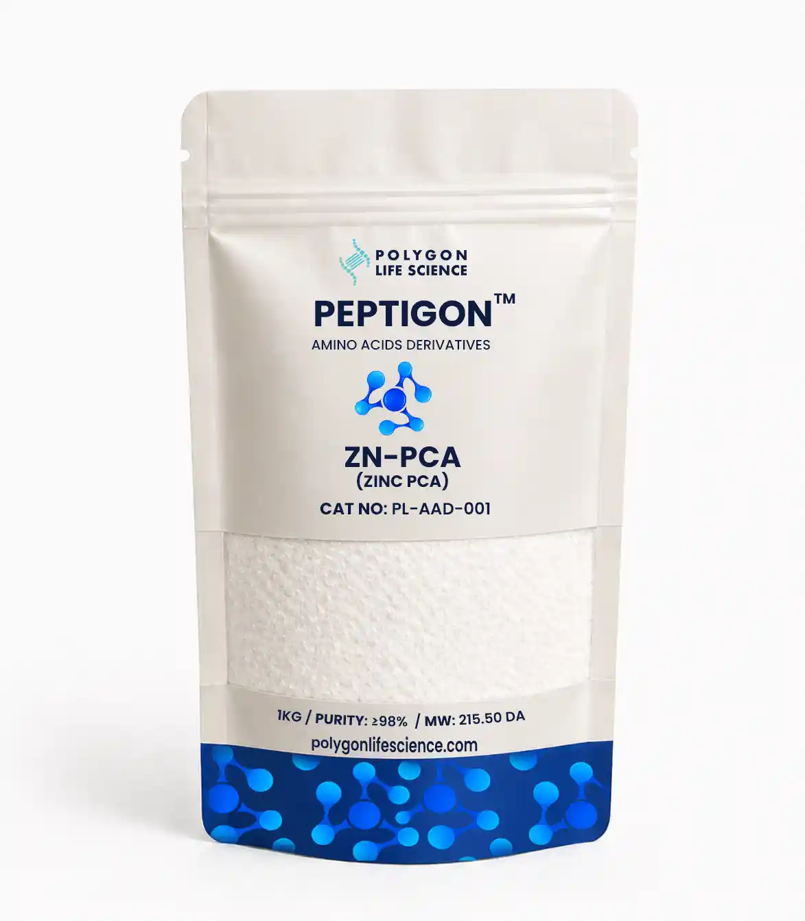 Zinc L-Pyrrolidone Carboxylic Acid (Zn-PCA) - Zinc PCA powder, B2B supplier, cosmetic raw material supplier, zinc PCA supplier